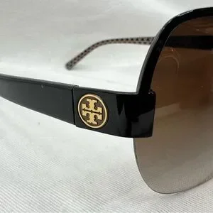 Tory Burch Stylish Black Sunglasses TY 6023 135mm Gradient Lens TY6023 Sunglasses (TY 6023) - Tory Burch Authorized Retailer  main image 3